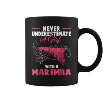 Never Underestimate A Girl With A Marimba T Coffee Mug | Mazezy