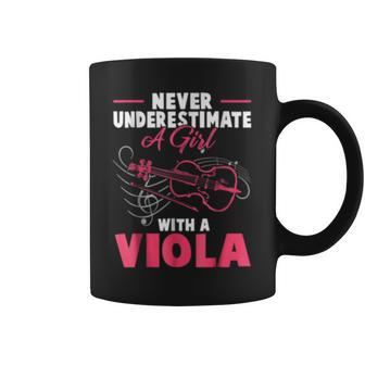 Never Underestimate A Girl With A Viola T Coffee Mug | Mazezy