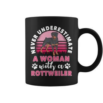 Never Underestimate A Man With A Rottweiler Coffee Mug - Seseable