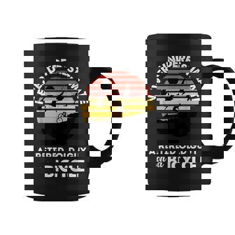 Never Underestimate A Retired Old Guy On A Bicycle Riders Coffee Mug | Mazezy