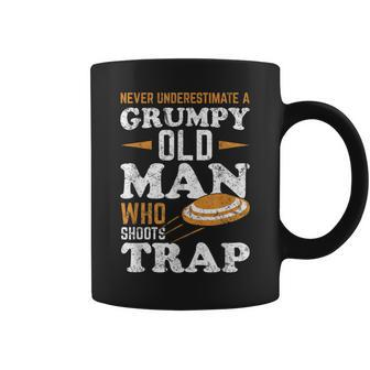 Never Underestimate A Trap Shooting Old Man Coffee Mug | Mazezy