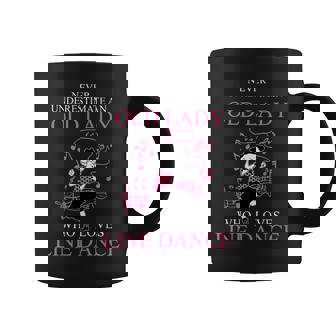 Never Underestimate An Old Lady Who Loves Line Dance Coffee Mug | Mazezy