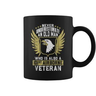 Never Underestimate An Old Man 101St Airborne Veteran 21841 Veteran Funny Gifts Coffee Mug | Mazezy