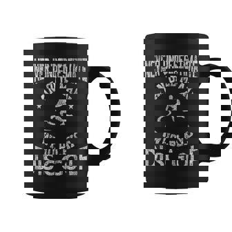 Never Underestimate An Old Man Disc Golf Distressed Old Man Funny Gifts Coffee Mug | Mazezy