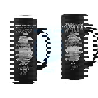 Never Underestimate An Old Man Loves Fishing Born In July Gift For Mens Coffee Mug - Seseable