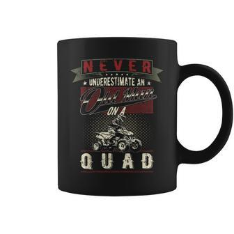 Never Underestimate An Old Man On A Quad Vintage Gift For Mens Old Man Funny Gifts Coffee Mug | Mazezy