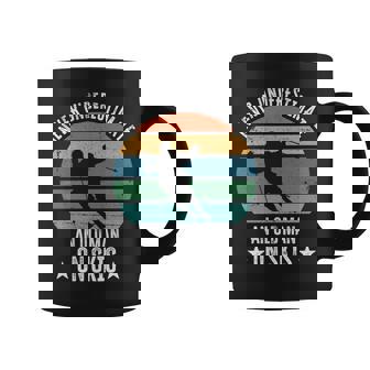 Never Underestimate An Old Man On Skis Funny Skier Gift Old Man Funny Gifts Coffee Mug | Mazezy