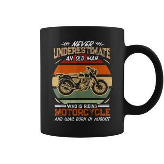 Never Underestimate An Old Man Riding Motorcycle In August Coffee Mug - Seseable