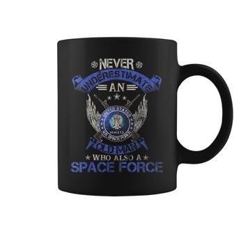 Never Underestimate An Old Man Us Space Force Veteran Funny Veteran Funny Gifts Coffee Mug | Mazezy CA