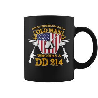 Never Underestimate An Old Man Who Has A Dd214 Alumni Gift Coffee Mug - Seseable