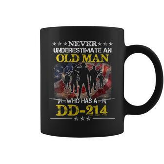 Never Underestimate An Old Man Who Has A Dd214 Alumni Gift Gift For Womens Coffee Mug - Seseable