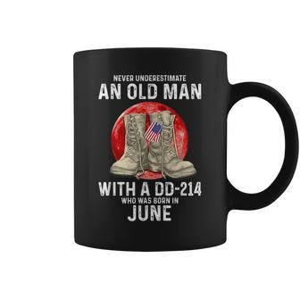 Never Underestimate An Old Man With A Dd214 June Coffee Mug - Seseable