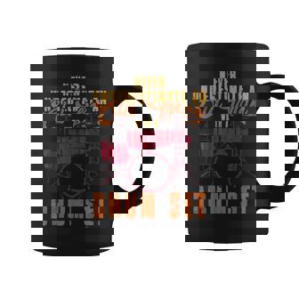 Never Underestimate An Old Man With A Drumset Drums Coffee Mug - Seseable
