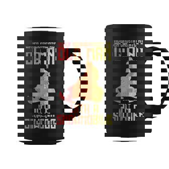 Never Underestimate An Old Man With A Snowmobile Mobile Sled Coffee Mug | Seseable UK