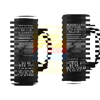 Never Underestimate An Old Men With A Bass Guitar Gift For Mens Guitar Funny Gifts Coffee Mug | Mazezy