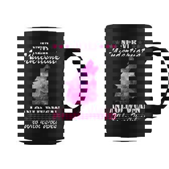 Never Underestimate An Old Woman Who Loves Wolves Gift Wolf Old Woman Funny Gifts Coffee Mug | Mazezy