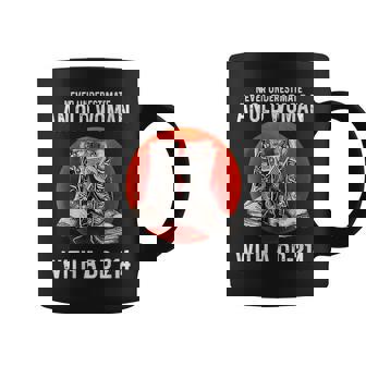 Never Underestimate An Old Woman With A Dd214 Funny Veteran Gift For Womens Coffee Mug | Mazezy