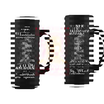 Never Underestimate An Old Woman With A Irish Wolfhound Gift For Womens Coffee Mug - Seseable