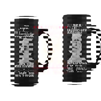 Never Underestimate An Old Woman With A Westie Old Woman Funny Gifts Coffee Mug | Mazezy