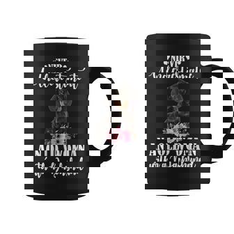 Never Underestimate An Old Woman With Dachshund Gift For Womens Old Woman Funny Gifts Coffee Mug | Mazezy