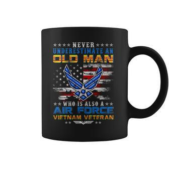 Never Underestimate An Oldman Us Air Force Vietnam Veteran Coffee Mug - Seseable