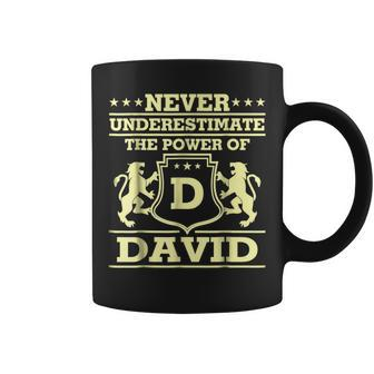 Never Underestimate David Personalized Name Coffee Mug - Seseable