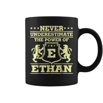 Never Underestimate Ethan Personalized Name Coffee Mug - Seseable