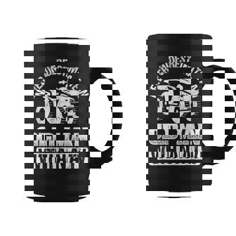Never Underestimate Old With Atv Man Dirt Quad Four Wheeler Gift For Mens Coffee Mug | Mazezy