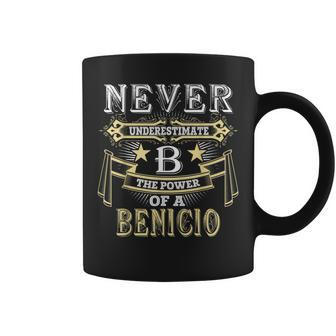 Never Underestimate Power Of Benicio Name Coffee Mug - Seseable