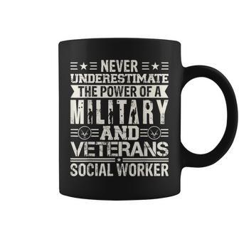 Never Underestimate The Power Of A Military And Veterans Coffee Mug - Seseable