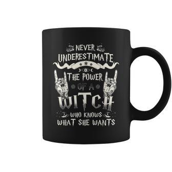 Never Underestimate The Power Of A Witch Tattoos Women Coffee Mug - Seseable
