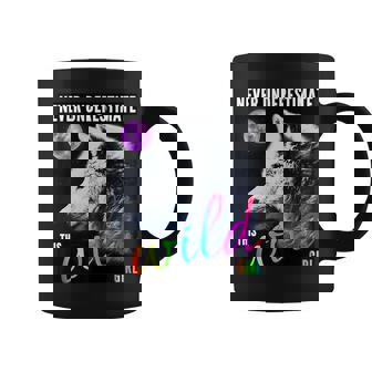 Never Underestimate This Wild Wolf Girl Gifts For Wolf Lovers Funny Gifts Coffee Mug | Mazezy