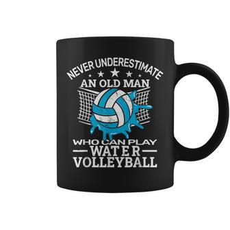 Never Underestimate Water Volleyball Pool Volleyball Volleyball Funny Gifts Coffee Mug | Mazezy