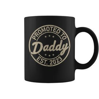 New Dad 2023 Promoted To Daddy Coffee Mug - Seseable