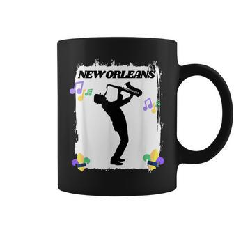 New Orleans Louisiana Skyline Music Jazz Travel Holidays Coffee Mug - Thegiftio UK