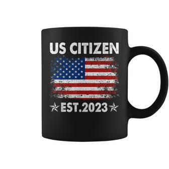 New Us Citizen Est 2023 American Immigrant Citizenship Coffee Mug - Monsterry