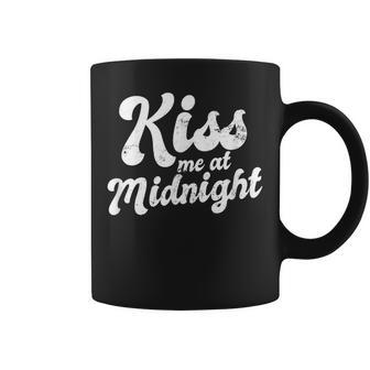 New Years Eve Kiss Me At Midnight Coffee Mug - Seseable