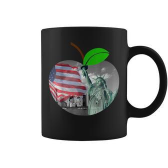 New York City Big Apple Statue Of Liberty Usa Nyc Pride Gift Coffee Mug | Mazezy