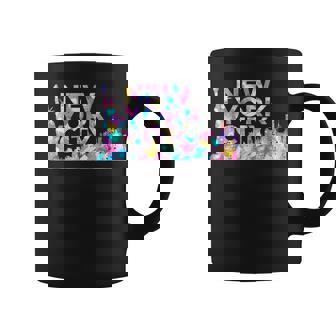New York City Retro Manhattan Nyc Watercolor Skyline Ny City Coffee Mug - Thegiftio UK
