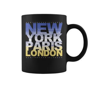 New York Paris London Coffee Mug | Mazezy