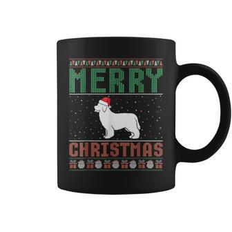 Newfoundland Dog Ugly Christmas Sweater Family Matching Coffee Mug - Monsterry DE