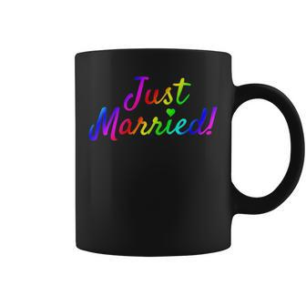Newlywed Just Married Gay Lesbian Lgbt Wedding Honeymoon Coffee Mug | Mazezy