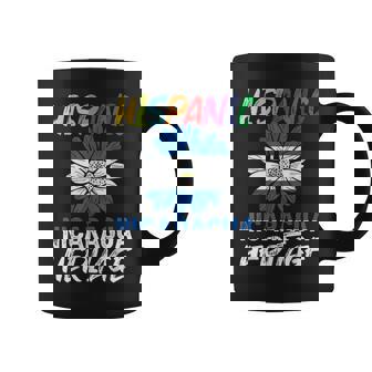 Nicaragua Flag Sunflower Hispanic Heritage Month Nicaraguan Coffee Mug | Mazezy