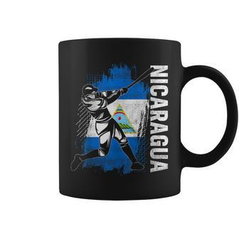 Nicaraguan Baseball Player Nicaragua Flag Baseball Fans Coffee Mug - Monsterry DE