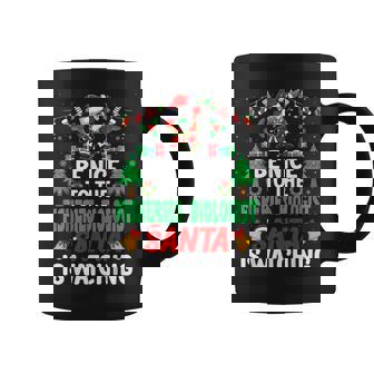 Be Nice To The Fisheries Biologist Santa Christmas Coffee Mug | Mazezy