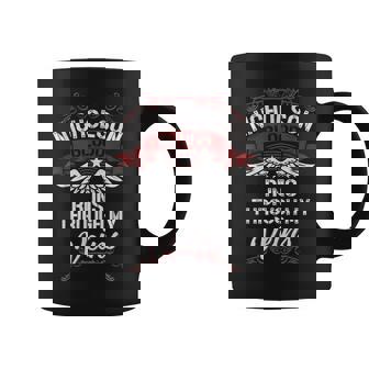 Nicholson Blood Runs Through My Veins Last Name Family Coffee Mug - Seseable