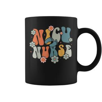 Nicu Nurse Groovy Wavy 60S 70S Icu Neonatal Retro Coffee Mug - Monsterry