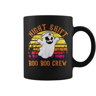 Night Shift Boo Boo Crew Ghost Nurse Halloween Nursing Coffee Mug | Mazezy