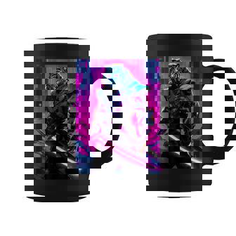 Nights Warrior Featuring A Tiger Samurai In The Darkness Coffee Mug - Seseable
