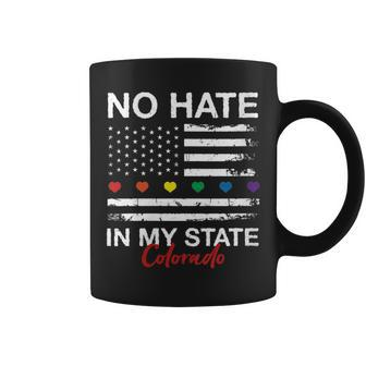 No Hate In My State Pride Month Colorado Lgbt Community Co Coffee Mug | Mazezy